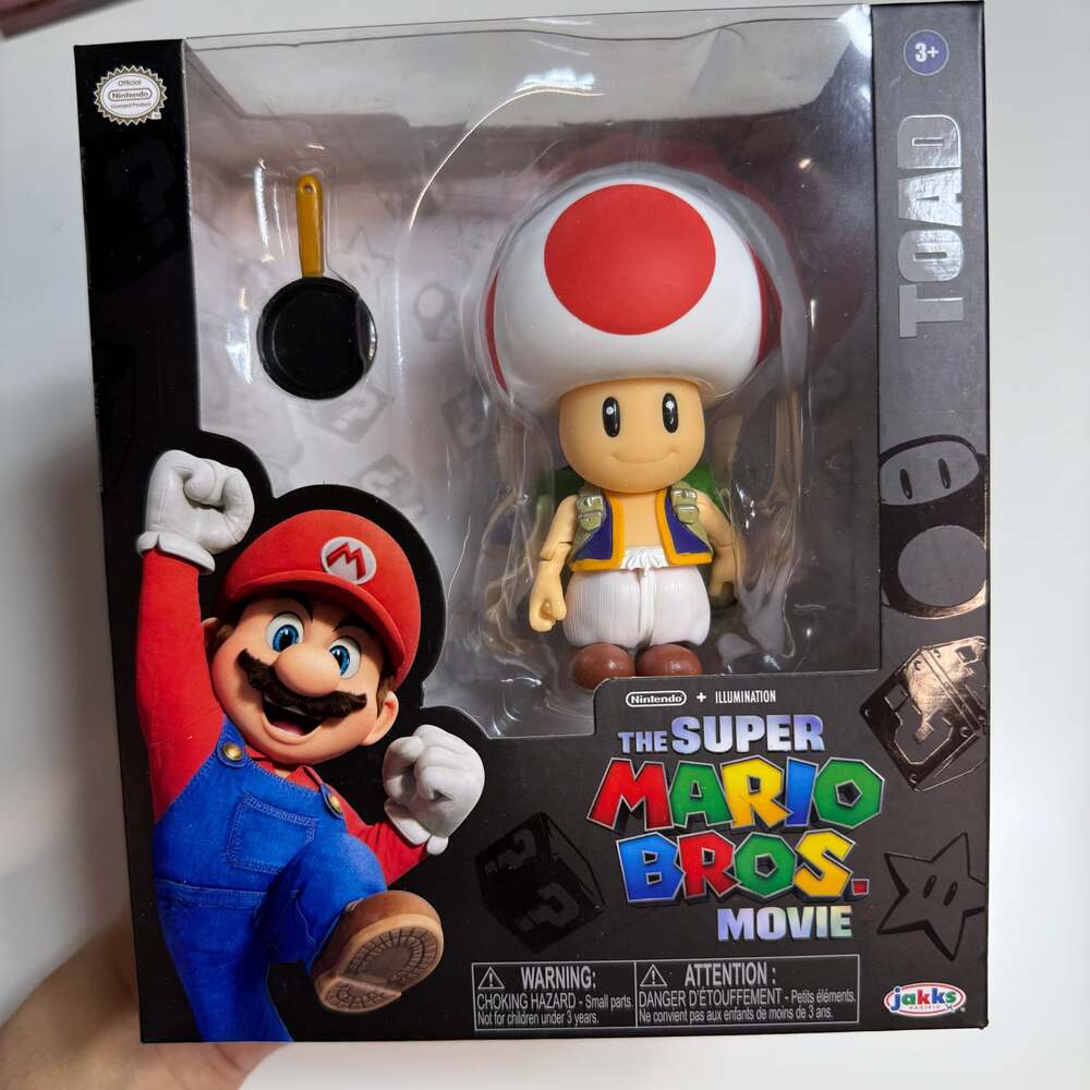 Super Mario Bros Movie Toad Figure NEW